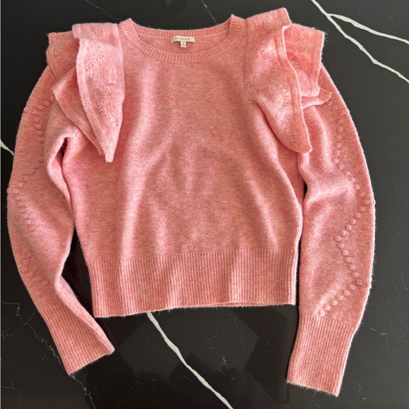 Skies Are Blue Sweaters - Skies Are Blue Blush‎ Knit Top
